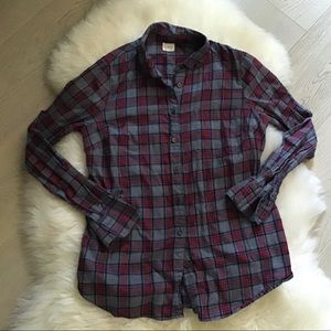 J Crew Flannel Long Sleeve Size S